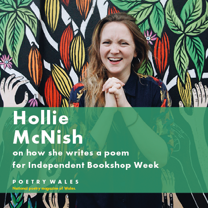 poetrywales's tweet photo. Surprise! In honour of @booksaremybag #IndieBookshopWeek, we're sharing an extra special *bonus* #HowIWriteAPoem with the wonderful @holliepoetry, who shares the story behind her poem 'an apology and a warning to my local bookshops' with  @ZoeBrigley 

https://t.co/wyc3IuE7jL https://t.co/PlAMtAZ8eO