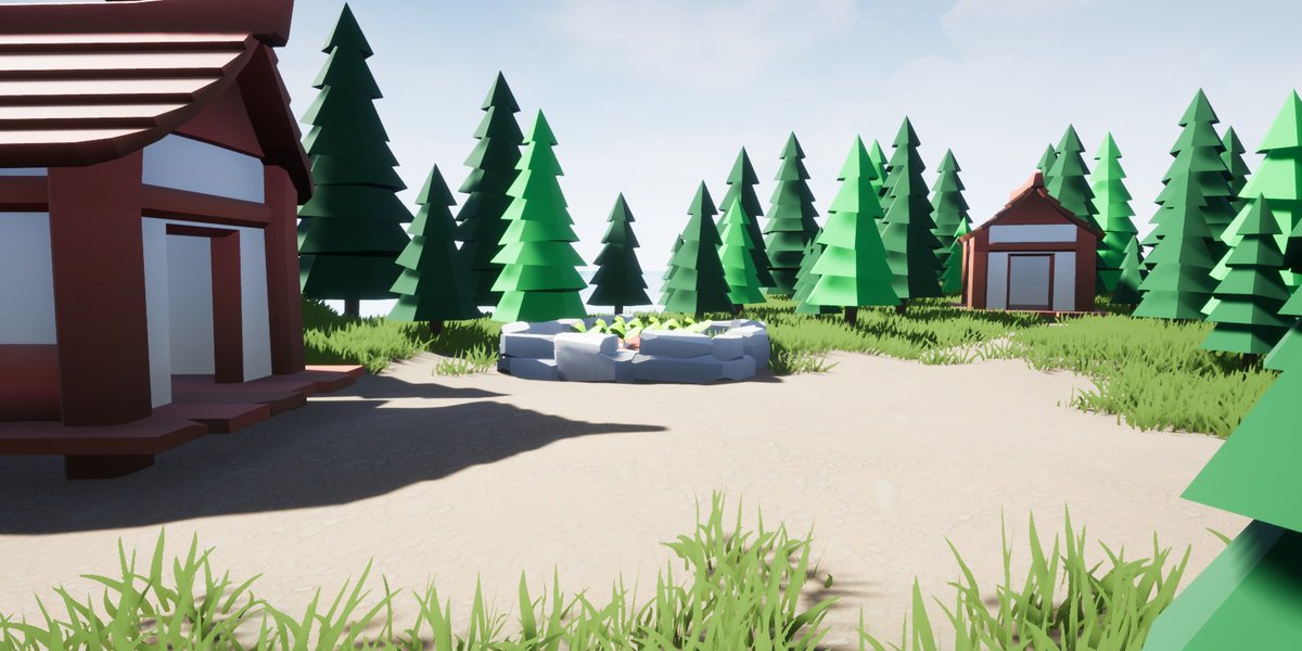 CaidianCard's tweet photo. My open world, this is the last assignment we had and I learned a lot! #UnrealEngine #Unrealengine5 #leveldesign #stylized https://t.co/yRLF17P8uX