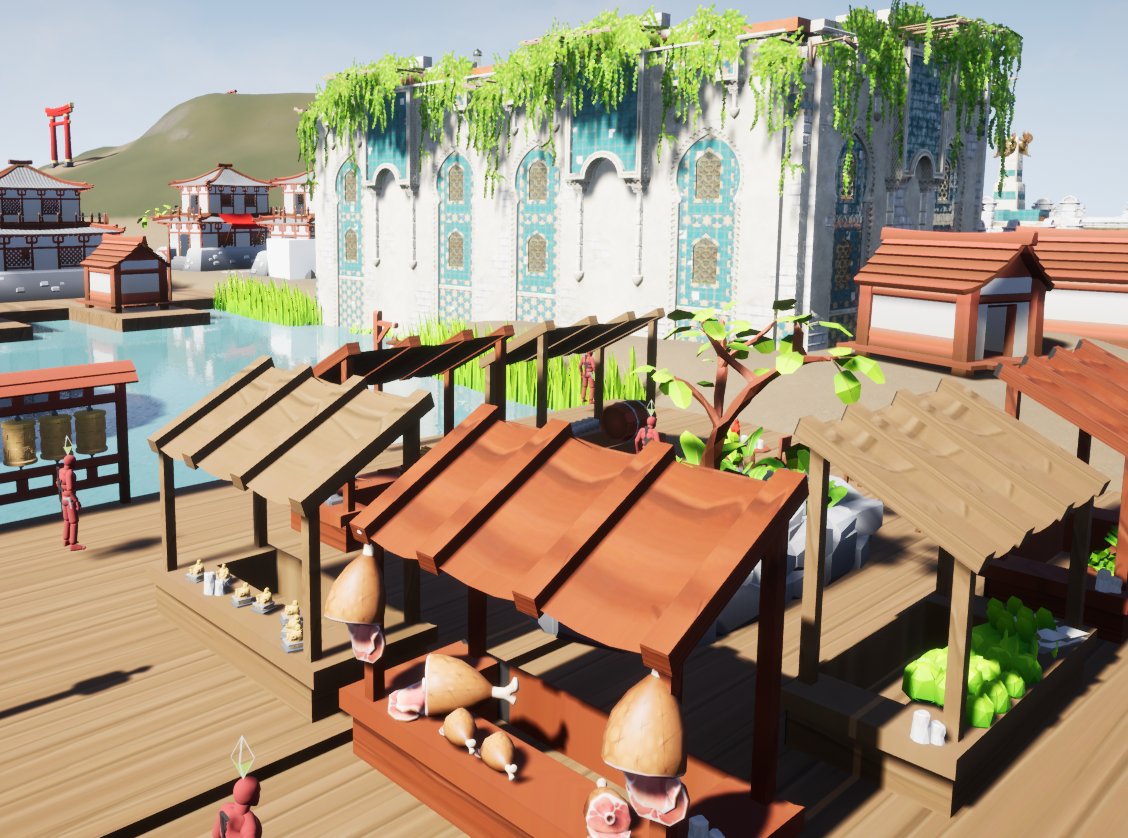 CaidianCard's tweet photo. My open world, this is the last assignment we had and I learned a lot! #UnrealEngine #Unrealengine5 #leveldesign #stylized https://t.co/yRLF17P8uX