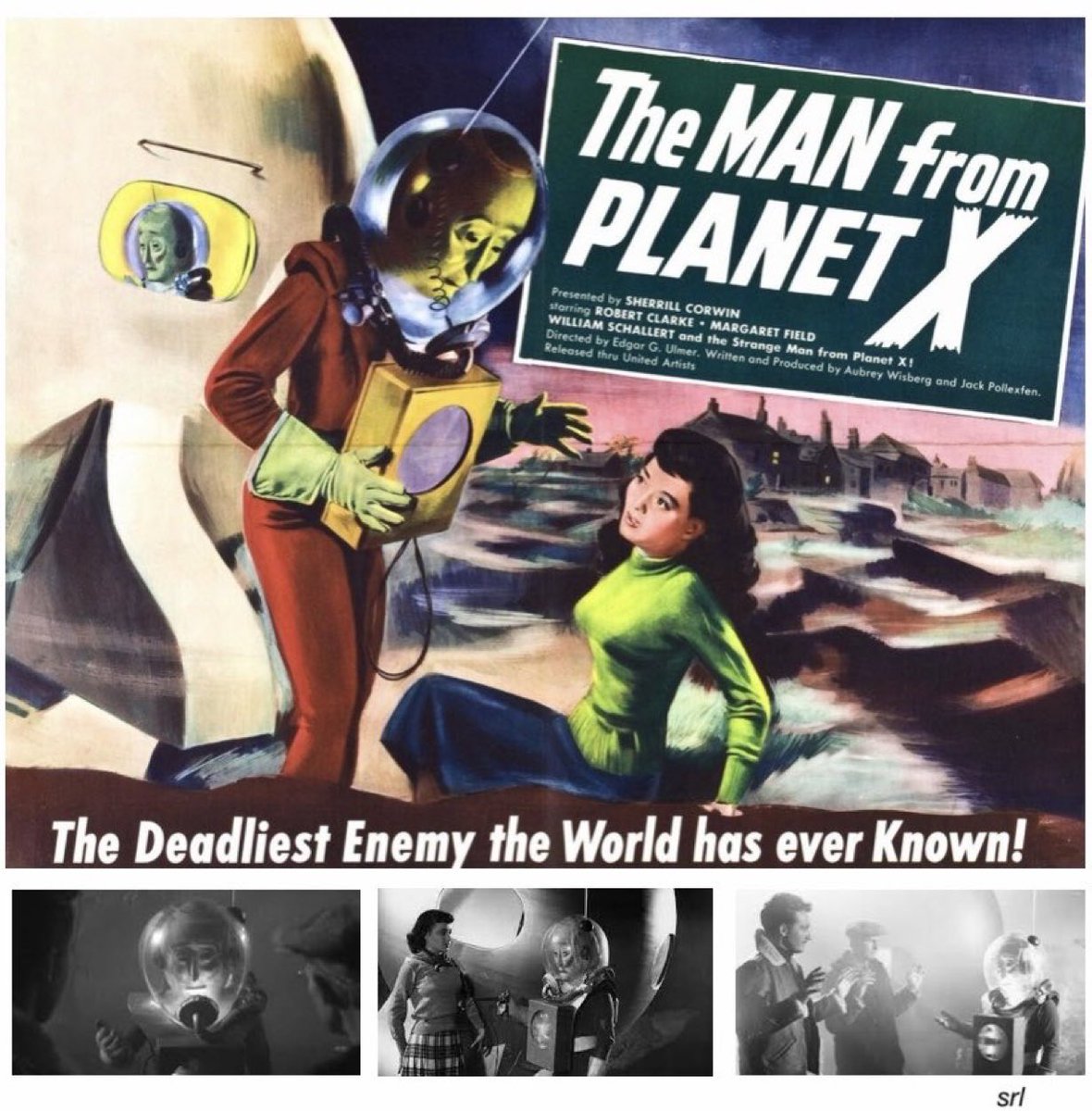 SaveRedlandLibr's tweet photo. 12noon TODAY on @TalkingPicsTV
The 1951 #SciFi #Horror film🎥 “The Man From Planet X” directed by #EdgarGUlmer and written by Aubrey Wisberg & Jack Pollexfen
🌟#RobertClarke #MargaretField #WilliamSchallert #RaymondBond #RoyEngel https://t.co/RppFTvEyUa