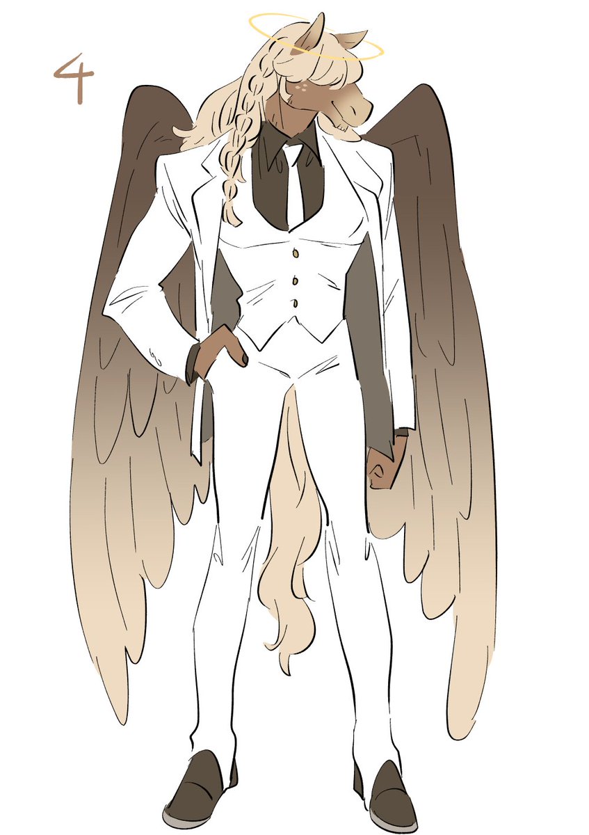 solo 1boy suit formal white background full body wings  illustration images