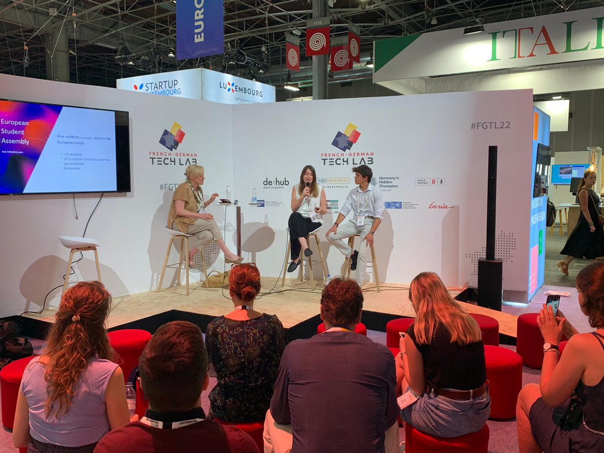 Today two ESA students, Giulia Geneletti (Sciences Po) and Daniel Eid (Bocconi University), have been invited by the French-German Tech Lab and the French-German University (UFA/DFH) at the 6th edition of the VivaTech Conference to discuss their recommandations on cybersecurity.
