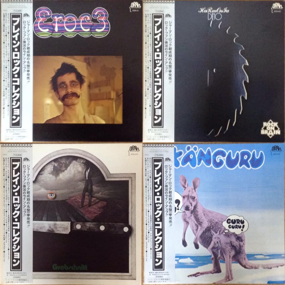 shinjukurecords's tweet photo. 新入荷中古レコードは金・土曜日に出品しています。
6/25(土)分です。
JP Mint Promo German Rock Collection Vol.1
ジャーマン・ロックのミントな国内盤が入荷。
ブレイン・ロック、クラウト・ロックとも呼ばれています。
#GermanRock #KrutRock #BrainRock
#Eroc #Harmonia #Grobschnitt #GuruGru https://t.co/5KZugGEyVk
