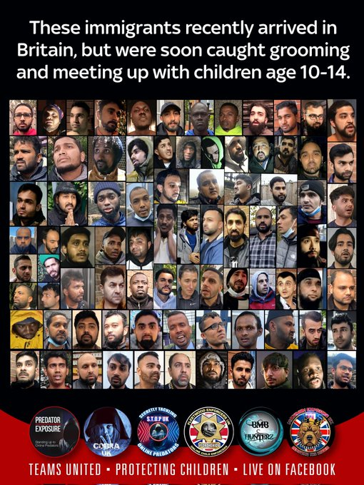 daveatherton's tweet photo. Thanks to all the people keeping up to date on the Channel migrants who have been arrested for trying to meet girls &amp; boys aged 10-14 for sexual activities.

The unpaid members of the public who have to put up with their depraved fantasies have my undying respect.

It's now 84. https://t.co/u8d3y1uymF