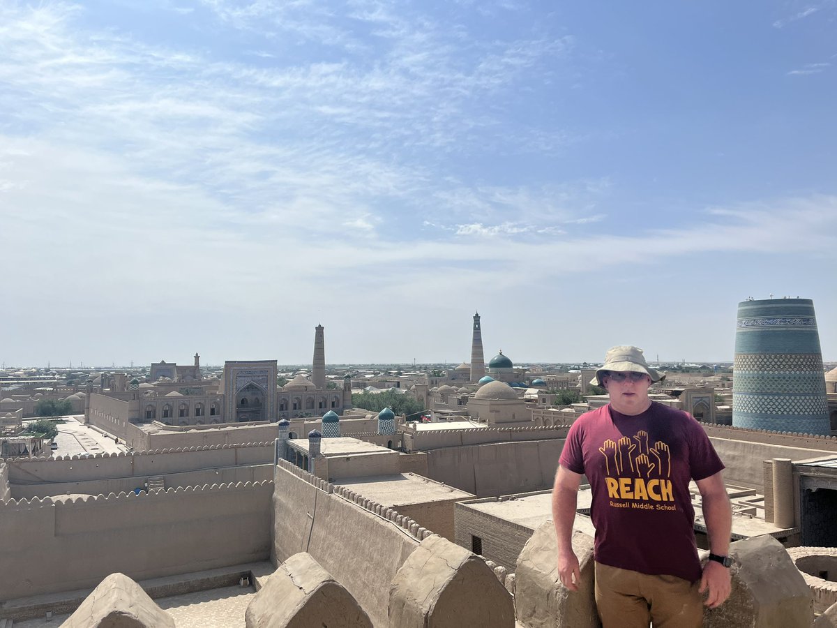 RMSPrincipal06's tweet image. What is the “REACH” of RMS and Russell Schools try 6,617 miles-Khiva Uzbekistan representing the Russell Pride-Go Devils @russellind #RDN