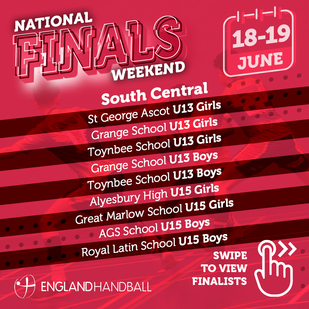 englandhandball's tweet photo. A reminder of your schools finalists! (1/2 ๐งต)
#EHSchoolsComp https://t.co/6VgFQ1o7QZ