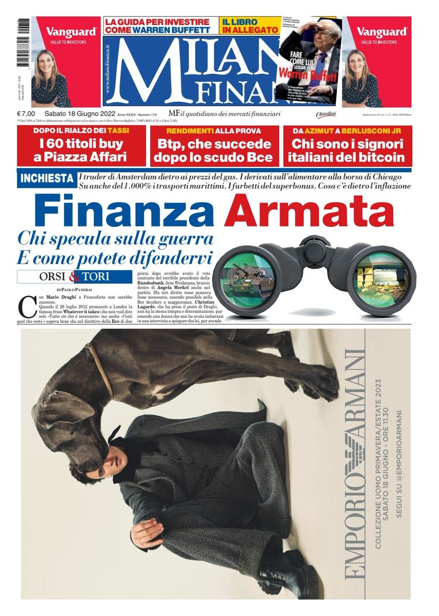 SommellaRoberto's tweet photo. Cosa c'è dietro il boom dei prezzi di gas, petrolio, grano, cemento? La nostra inchiesta sulla #speculazione in tempo di guerra nel numero in edicola e digitale di @MilanoFinanza #FinanzaArmata #Ucraina https://t.co/vNQZCgKmtM