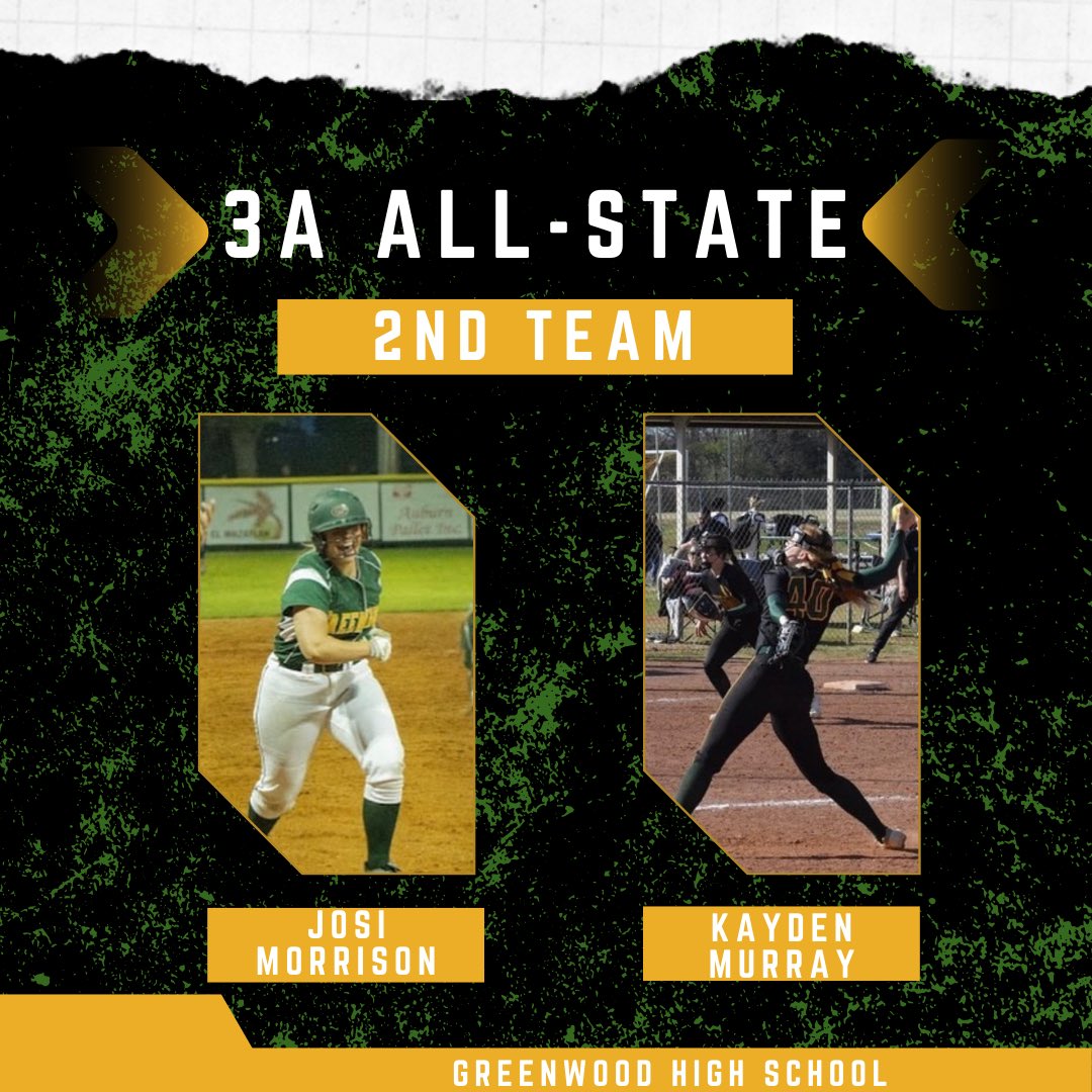 Congratulations to Kayden &amp; Josi for being named to the All-State team!