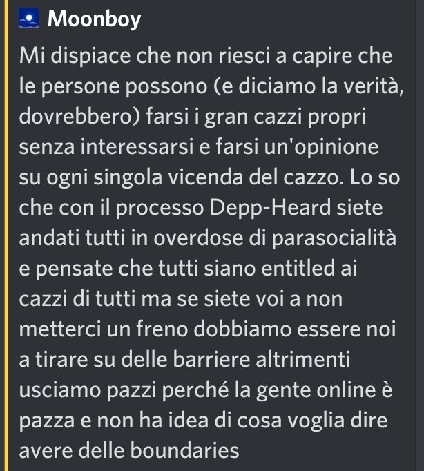 È vero, molto spesso postiamo solo meme, ma come community di fan condividiamo il sentimento di Moonboy.

Tifate responsabilmente.