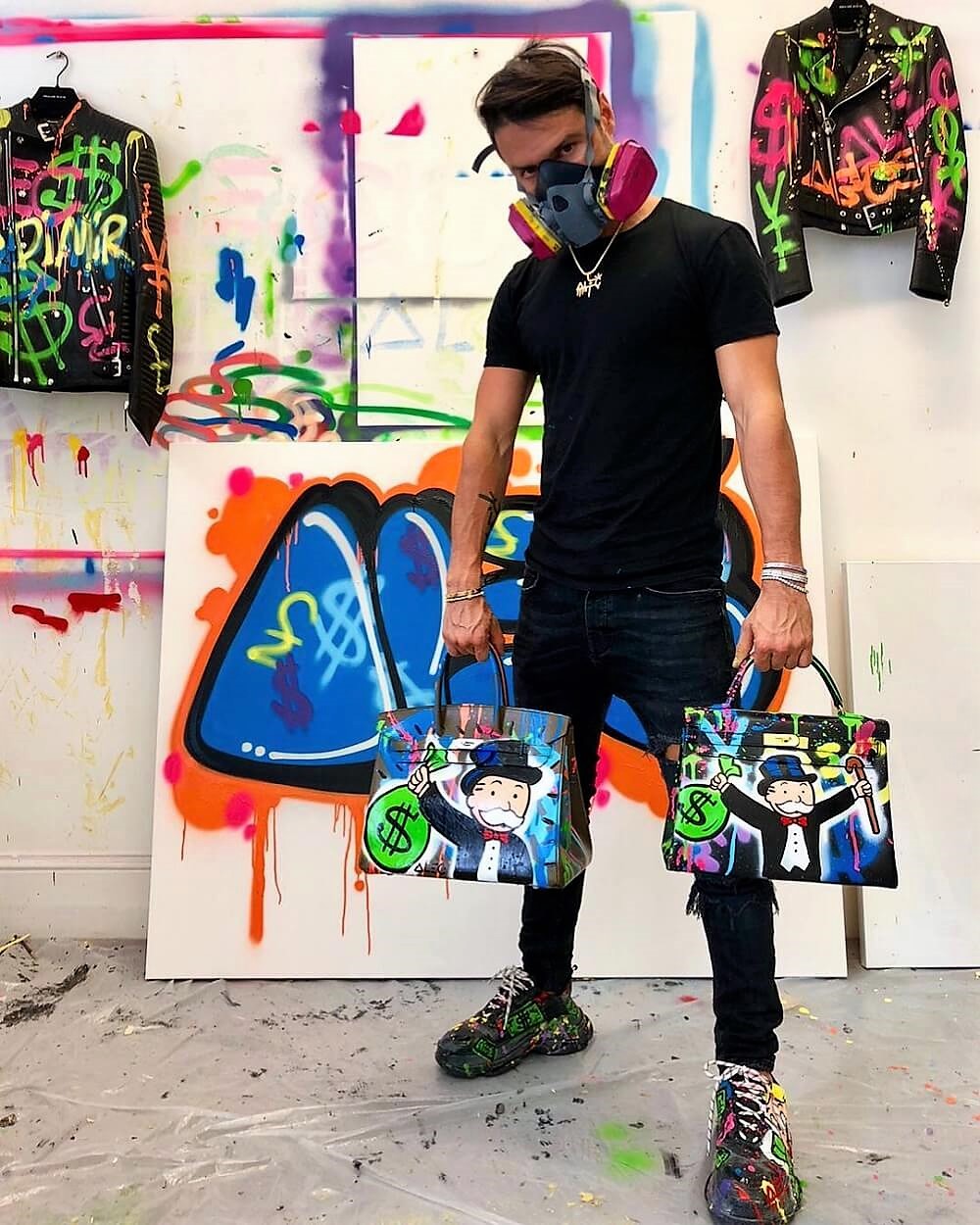 RAGS to RICHIE by Alec Monopoly on X: Two Birkin Bags by