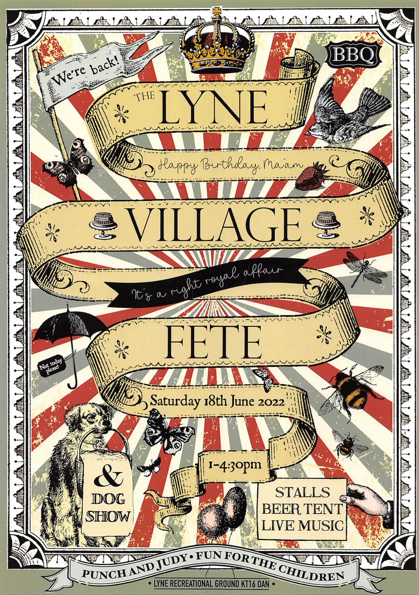 We're dancing at Lyne Village Fete today at 2 pm. If you are going, we'll be lurking by the beer tent.