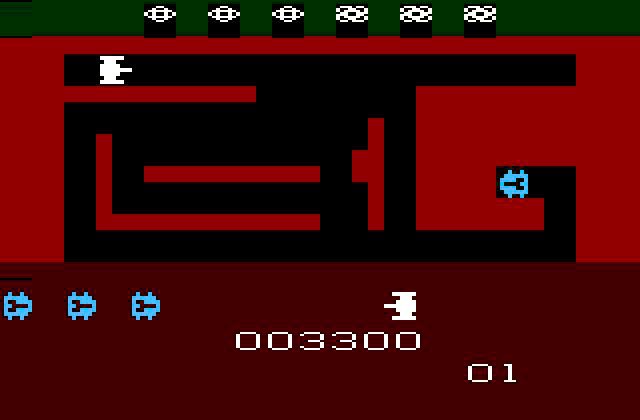 CardiacDrop's tweet photo. For #AtariAppreciation it’s my rare copy of #Thunderground on #Atari2600 by Sega released in ‘83. Inspired mainly by Borderline, Combat & Dig Dug, you control tanks underground firing at others & tunnel upwards to destroy several nuclear missile bases before the time is up. 🕹 https://t.co/SmUbilHXHr