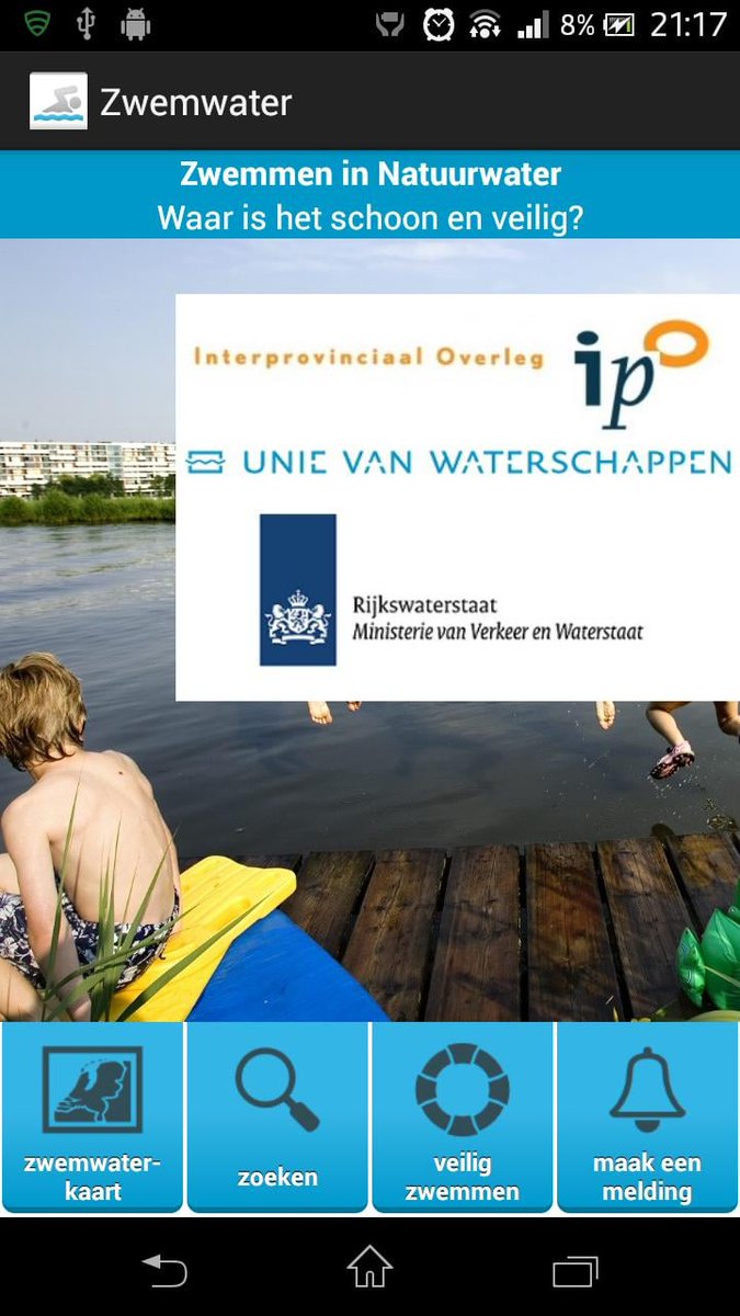 GGDAppStore's tweet image. Lekker zwemmen in de buitenlucht? Check dan de Zwemwater App, waarmee je kunt zien of een buitenzwemplek schoon en veilig is. Zwem-ze! 
ggdappstore.nl/Appstore/PubAp…
#zwemmen #zwemwater #gezondheid #ehealth