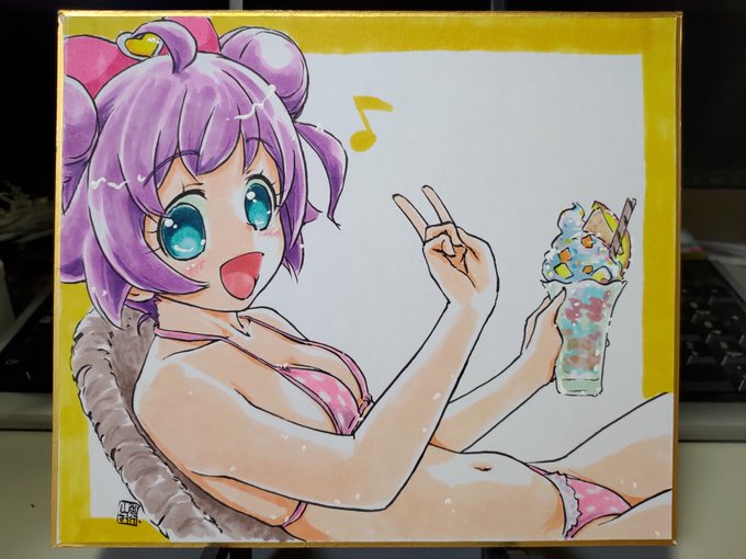 「pink bikini」 illustration images(Latest)