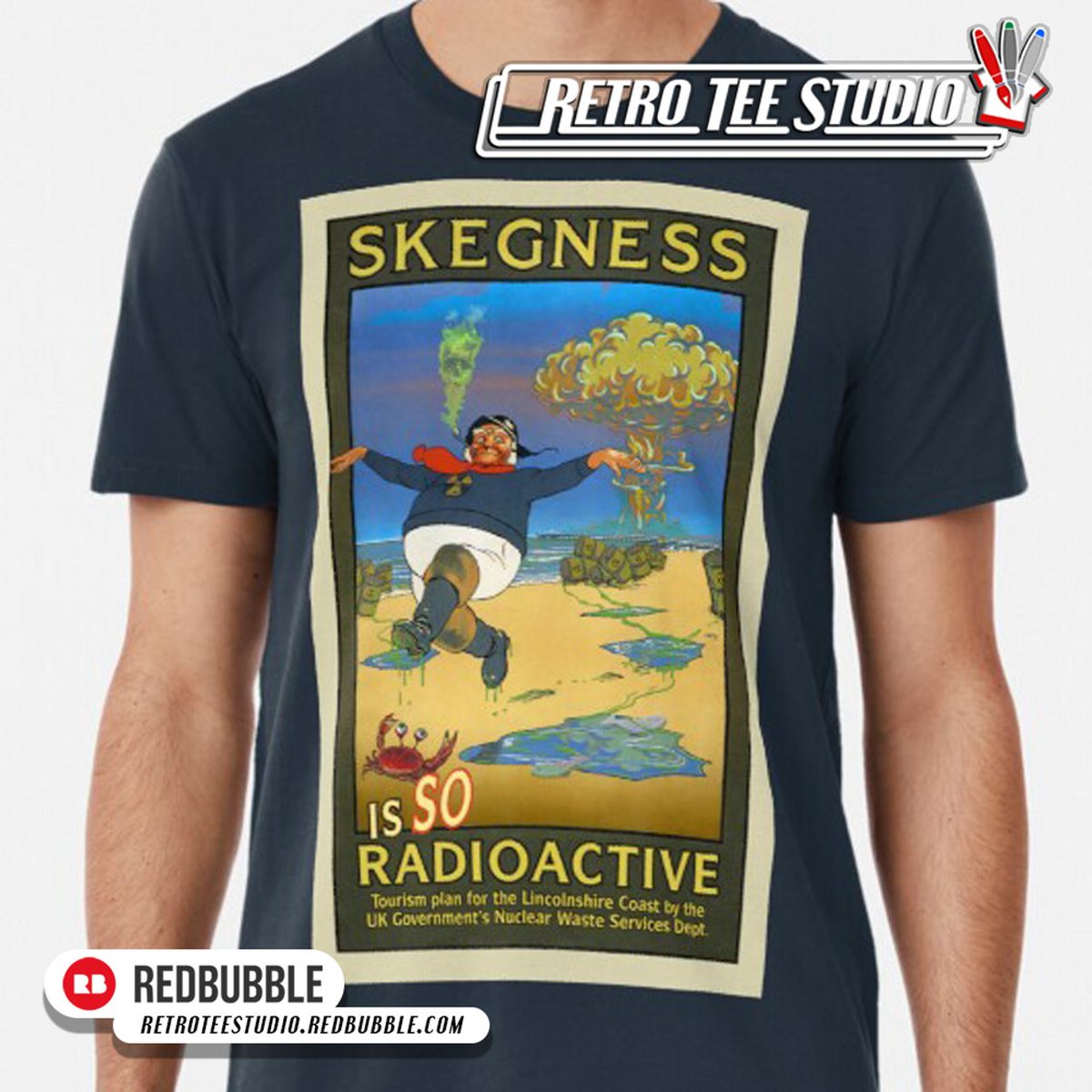 RetroTeeStudio's tweet photo. Here's what a bracing time at Skeggy might look like in a few years thanks to the UK Government's Radioactive Waste plan!
https://t.co/AgORTpblhi 
✅ (Affiliate link 👆)

#skeggy #skegness #radioactive #retroteestudio #tshirts #mugs #hoodies #vintage #50s #redbubble  #comedy https://t.co/mo512ernmk