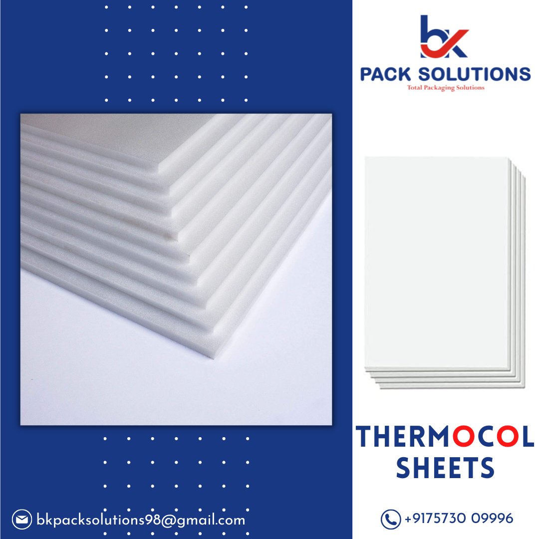BKPackSolutions's tweet photo. Thermocol Sheet comes with Multi purpose Use Packing and safety features.
Give us Call on +91-7573009996
Mail us on: bkpacksolutions98@gmail.com
.
.
.
#thermocolsheet #thermocol #packagingmaterials #packagingsolution #packaging https://t.co/m9D9l18aZN