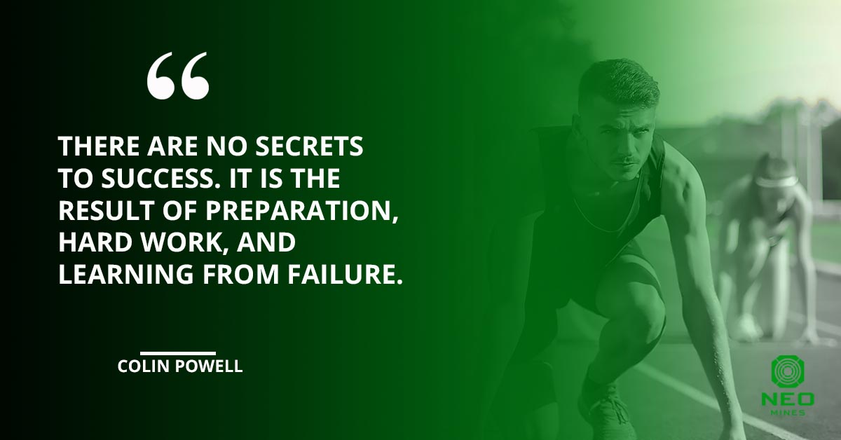 neo_mines's tweet photo. There is no shortcut to success. It takes hard work, dedication, concentration, and courage to stand up whenever we fall. Learn from every failure and use the learnings as our guide to continue and move forward to achieve our goals. 
.
.
.
#QuotationMonday #NeoMines https://t.co/ScxPENYIcN