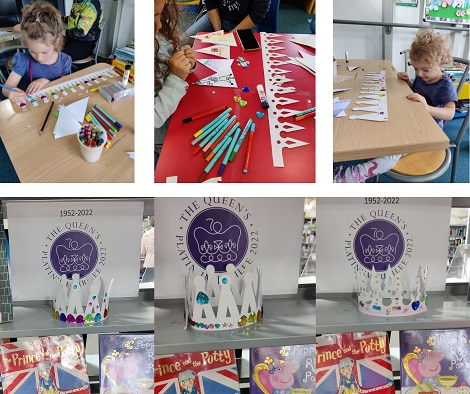 BarnetLibraries's tweet photo. We apologise for the delay in showing you these cheerful photos from our #PlatinumJubilee activity at #BurntOakLibrary. Thank you so much to all the lovely families who joined in our celebrations! https://t.co/Tlmo4DJYCF