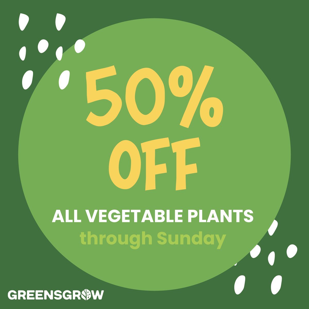 Tell dad that your love for him keeps growing with a veggie plant for #FathersDay. Stop by #Greensgrow for 50% off all vegetable plants this weekend🌱 #vegetables #freshveggies #farm #garden #FatherDay #LastMinuteGiftIdea #SupportLocal #Plants #GrowWithUs
