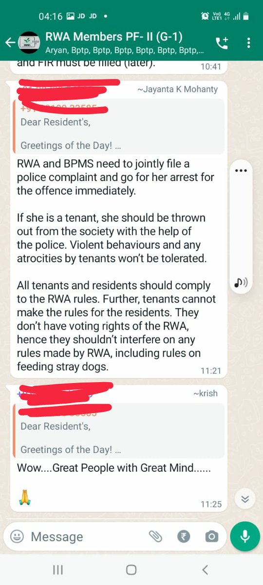 KAvneet09's tweet photo. @cmohry @FBDPolice @people_2007 @Manekagandhibjp @PetaIndia @DC_Faridabad @htTweets @TimesNow @timesofindia @PMOIndia I resident f park floor2, sec-76,G.fbd,alongwith other fellow animal feeders r facing prolonged harrassment frm r rwa n other residents #animalcruelty #faridabad https://t.co/vvkIOH1ejX