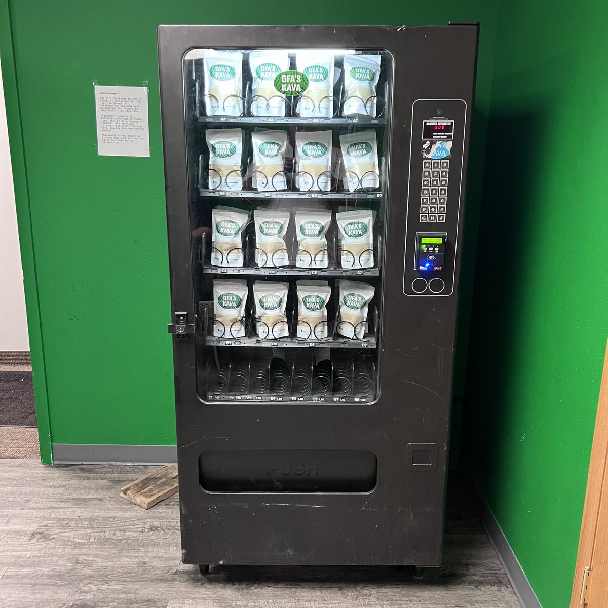 OFA’S KAVA VENDING MACHINE 
At the Office in Murray 

5284 Commerce Dr in SLC 

#kava #kavakava #kavabar #ofaskava #kavalakecity