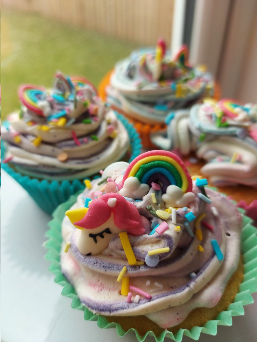 When the kids get to decide what we're baking.
#cupcakes #unicorns #rainbows #sprinkles