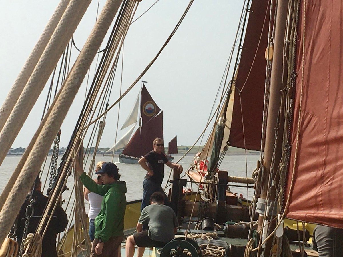 thamesbarge's tweet photo. Marjorie at today's Thames Sailing Barge Match with Blue Mermaid in the distance.
#ThamesBarge #RiverThames #bargematch #sailing
@SeaChangeTrust @LondonPortAuth https://t.co/SbmQvFRCLb