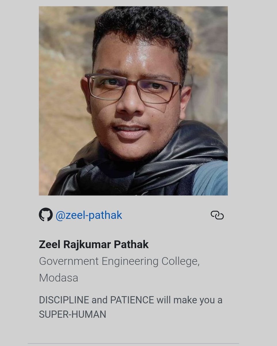 Zeel_it's tweet image. It's me! Graduated
Bachelor's of Engineering in Information Technology 2018 - 2022
GitHub Graduated Me better than my Uni.
Check-out the year book -> education.github.com/graduation/yea…
@GitHubEducation @GitHubIndia 
#githubgraduation2022 #githubgraduation #github