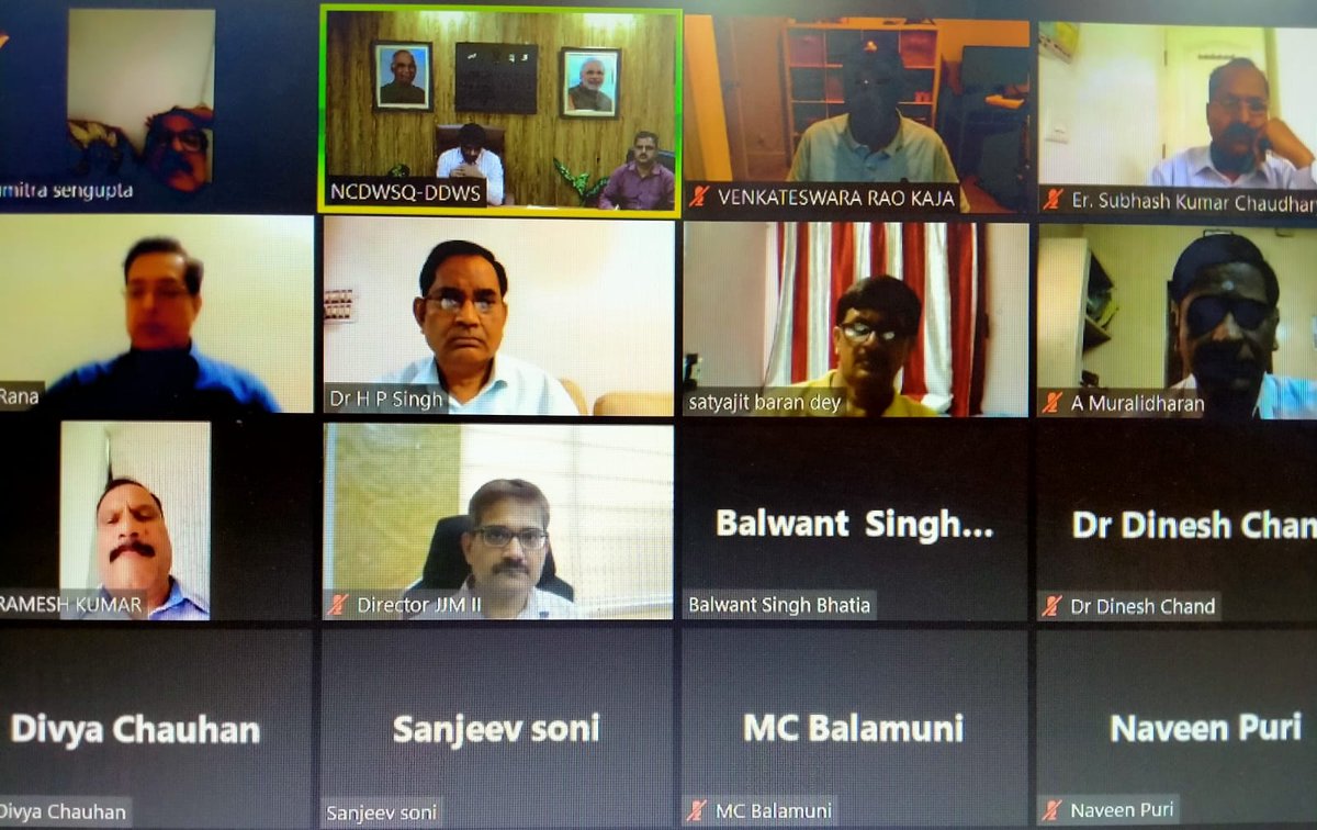 jaljeevan_'s tweet photo. With the moto of building partnerships, changing lives, NJJM engages sector experts.

NCDWSQ-DDWS organised an online orientation session to sensitize the newly empanelled #SectorExperts on ground truthing &amp; to provide technical assistance to States/ UTs in implementation of JJM. https://t.co/Hq91m8Jyx7