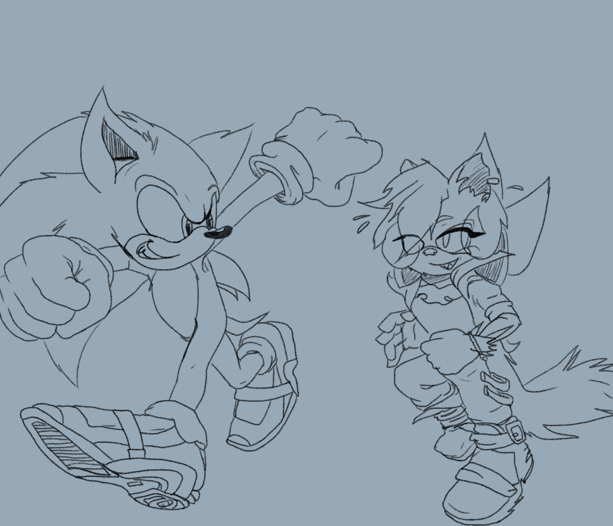 eggs_panda's tweet photo. made a lil hangout doodle between sonic and ash, yes i did use the sonic battle shoes.
#SonicTheHedeghog #oc https://t.co/qXaonXCqbb