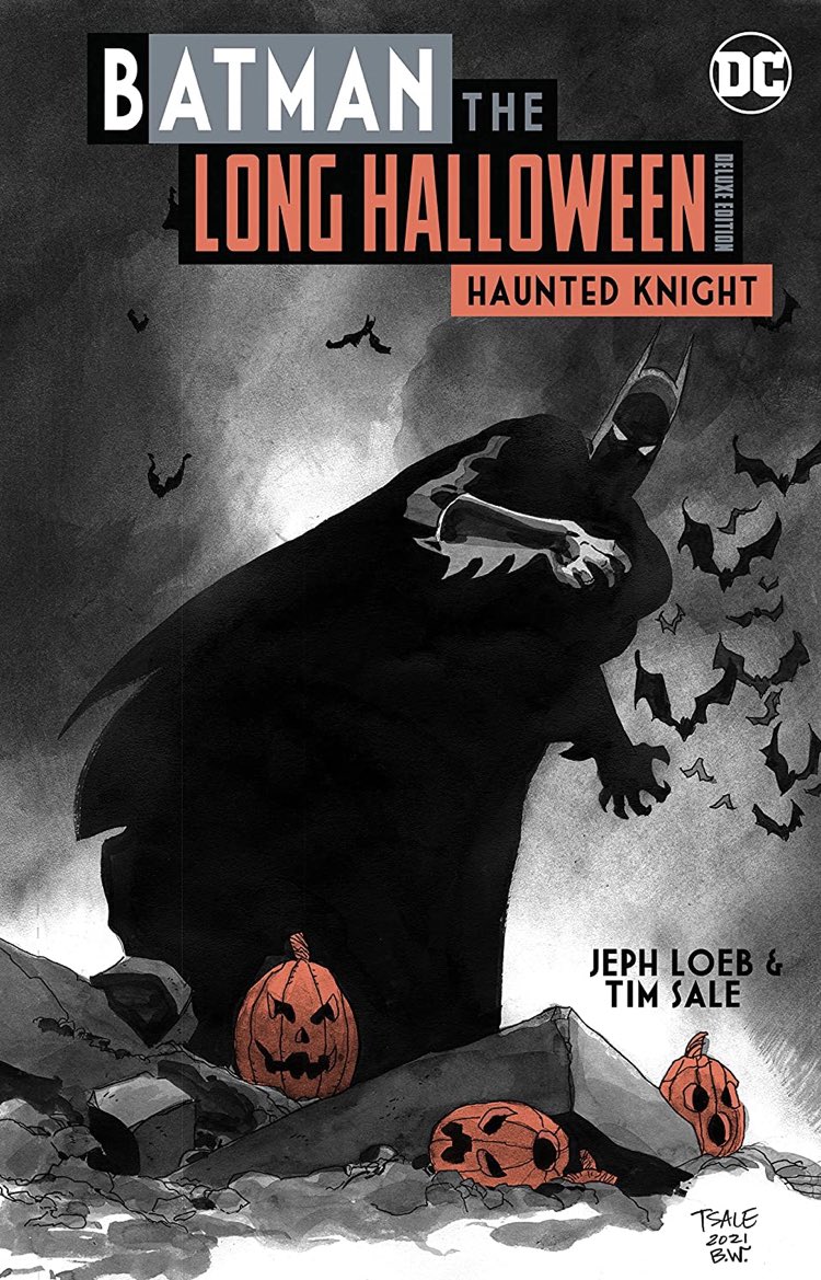 wes_greer's tweet photo. The new cover art for the upcoming @DCComics Batman Haunted Knight Deluxe Edition is pure 🔥 🔥 🔥!!! Can’t wait to get this in hand this October! #RIPTimSale https://t.co/OY9NPHtJcj