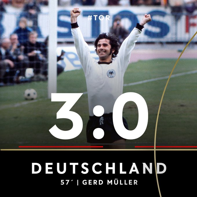 TOOOOOOR! 🎉
Gerd Müller erkennt einen Rückpass, sprintet in den ...