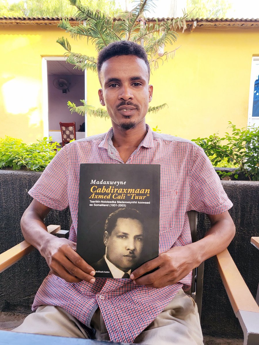 ThisisAbdiqani's tweet photo. After a LOT of hard work behind the scenes for the past three years, I'm so excited to finally have a copy of my new book coming out "Madaxweyne Cabdiraxmaan Axmed Cali: taariikh nololeedka Madaxweynihii kowaad ee Somaliland" https://t.co/q7zjgfcUmv