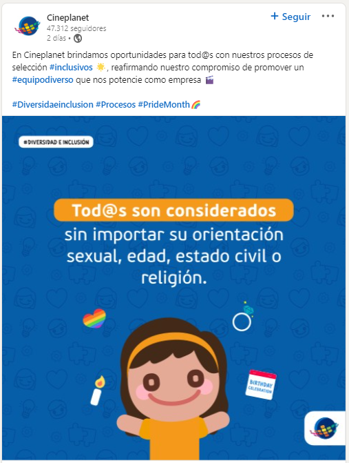 Graciela_Jimena's tweet photo. #Cineplanet es el ejemplo perfecto de #RainbowWashing. Mientras en redes se vende como respetuoso a los derechos LGBTI, en paralelo mantiene posturas conservadoras como la "advertencia" de la película Lightyear. Es el uso comercial de la lucha LGBTI sin un compromiso real. (1/2) https://t.co/klDOdOWaFs