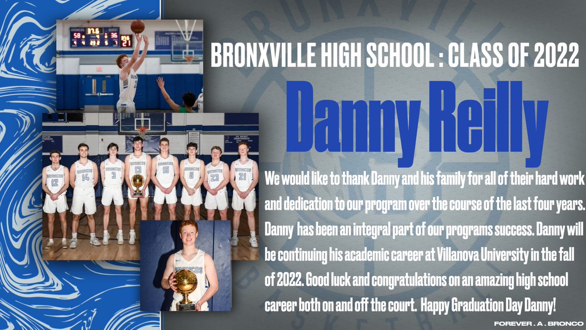 Happy Graduation Day to you Danny! Thank you for your hard work and congratulations for all your success on and off the court! @danny_reilly_ #foreverabronco #gowildcats