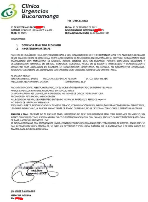 AnonymousOpsCOL's tweet photo. 🛑URGENTE

Rodolfo Hernandez tiene DEMENCIA SENIL, por eso no lo dejan asistir a sus debates. Sus médicos están siendo amenazados por grupos paramilitares.
Esta enfermedad le impediria ser presidente. 
(ver información completa por canal Telegram) https://t.co/p39Mp3Vxfc