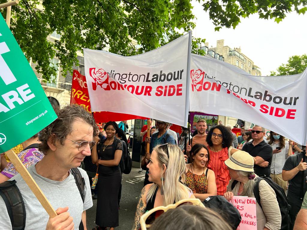 A massive turnout of working people demanding better pay, demanding help with the cost of living, demanding better #OnYourSide #WeDeserveBetter
