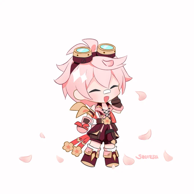 🌸 sakura bennett is here and ready to adventure! 
#genshinimpact #原神 