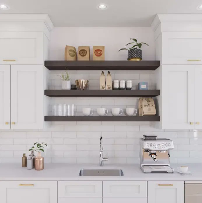 Let's talk about open shelves! 😍 

Take a look at a selection of Fabuwood Cabinetry on our website.  buff.ly/3DQkG4V

#openshelving #openshelvingkitchen #woodsandwhites #showmeyourstyle 
#mixerofstyles #makehomeyourhaven #mycuratedvibe #mymodernlook #heyhomehey