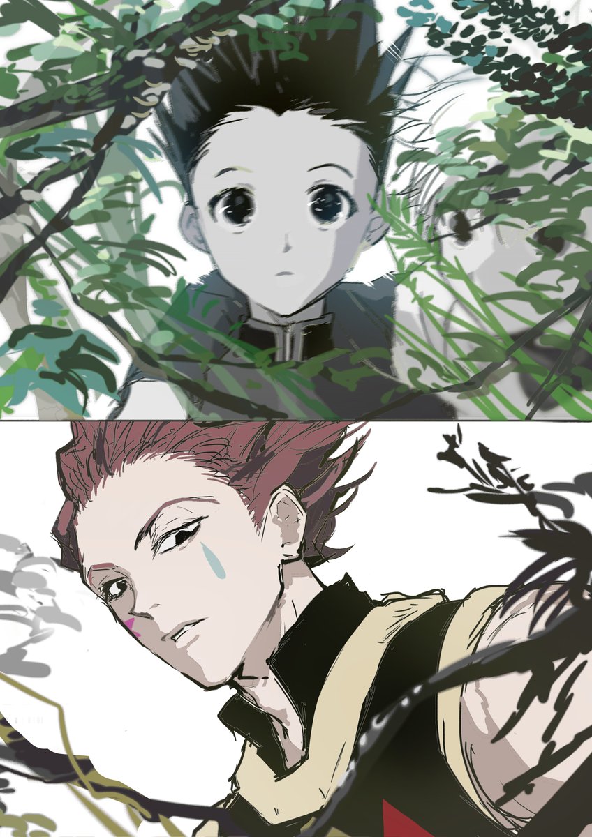 wnpt26's tweet photo. Gon Freecss Hisoka Morrow #hxh https://t.co/q4hwQSOv0u