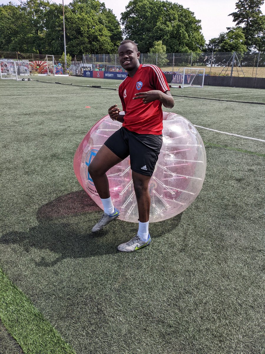 N_GMedia's tweet photo. We had our zorb ball day yesterday @NextGenProFA &amp; even in the extreme heat, we all had a great time. Student athlete Hakeem retained his "Last man standing" title for the 2nd year running, fighting off every single challenger. @adidasfootball @veo @Gatorade @StanmoreCollege https://t.co/9RscMBj4U0