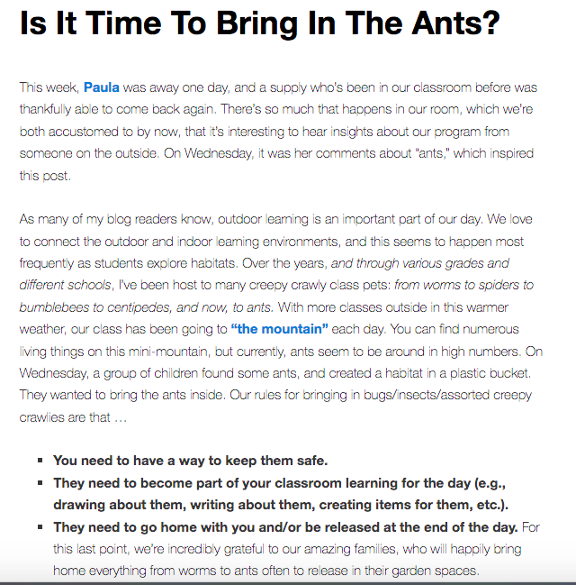 avivaloca's tweet photo. We do love some unconventional class pets. This week, we began to think about ants, and if bugs/insects/creepy crawlies might help support #Self_Reg at this point in the school year. Thoughts? https://t.co/HMeGTnjVBt #peelfam #hwdsb #ecechat #reggioPLC https://t.co/e6dTGhyNkA