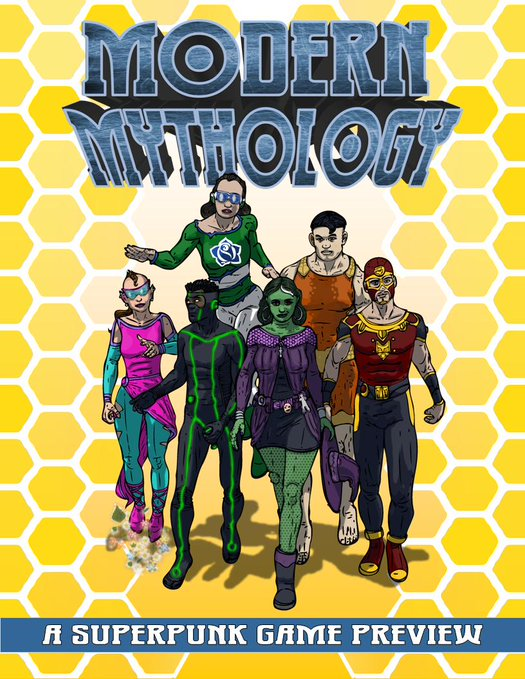 Relentlessbooks's tweet photo. The first official preview for #modernmythology the #superpunk #ttrpg
https://t.co/sRgjSOB1NZ
It pays what you like. proceeds goers towards the book so it's #crowdfunding without jumping through hoops.
#ttrpgfamily #Superheroes #superheroesTTRPG #ttrpgcommunity #DnD https://t.co/3km9CpVDIv