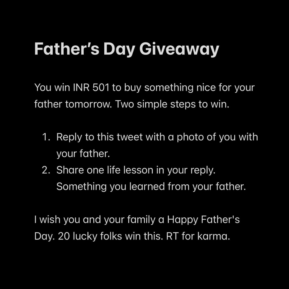 tanaypratap's tweet photo. Let's celebrate Father's Day together. 🙂 https://t.co/rHDxEQfhnC