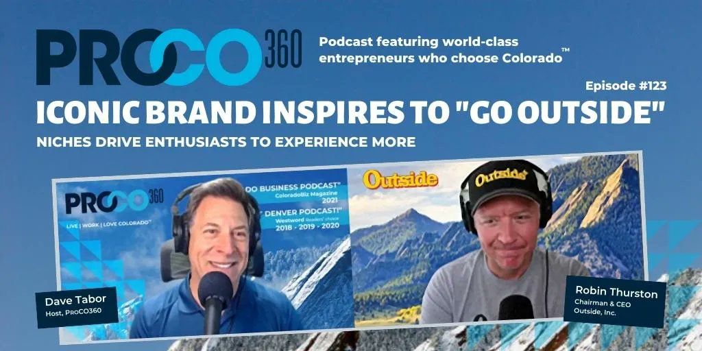 “I’M A REALIST ABOUT THE CONVERGENCE OF TECHNOLOGY, CULTURE AND THE OUTDOORS.” Robin Thurston, Chairman and #CEO, <a href="/outsidemagazine/">Outside Magazine</a>.
Listen now to hear how they consider the influence of technology on getting people #outside! buff.ly/3HrHrzb  #backpacker #boulder #climbing