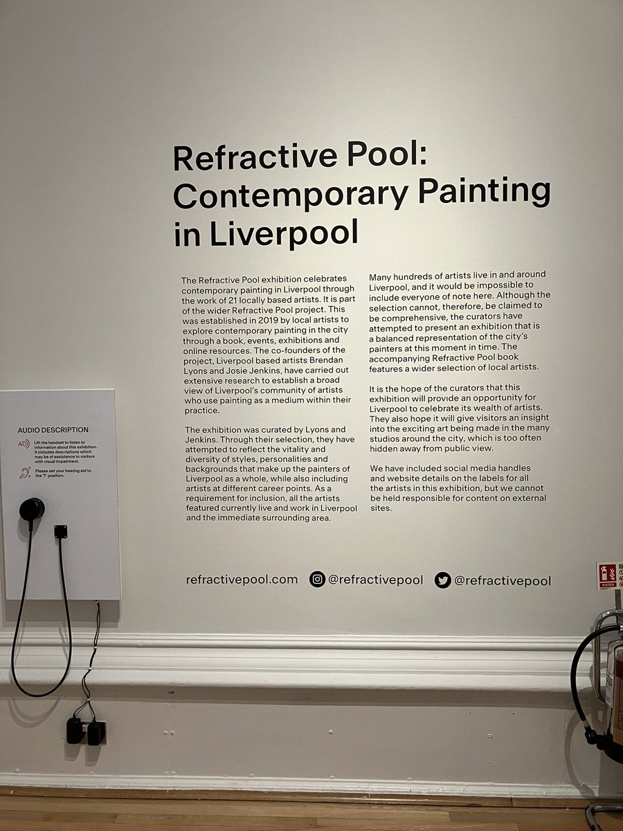 Kagzygal's tweet photo. An inspiring afternoon @walkergallery listening to visual artists based in liverpool @Sumuyyaa @sufeamono and Gary Sollars talk about practice and challenges, pre and post covid then into the gallery to view the work and who do I see at #refractivepool @LouisJeck https://t.co/ikAuGAFcN2