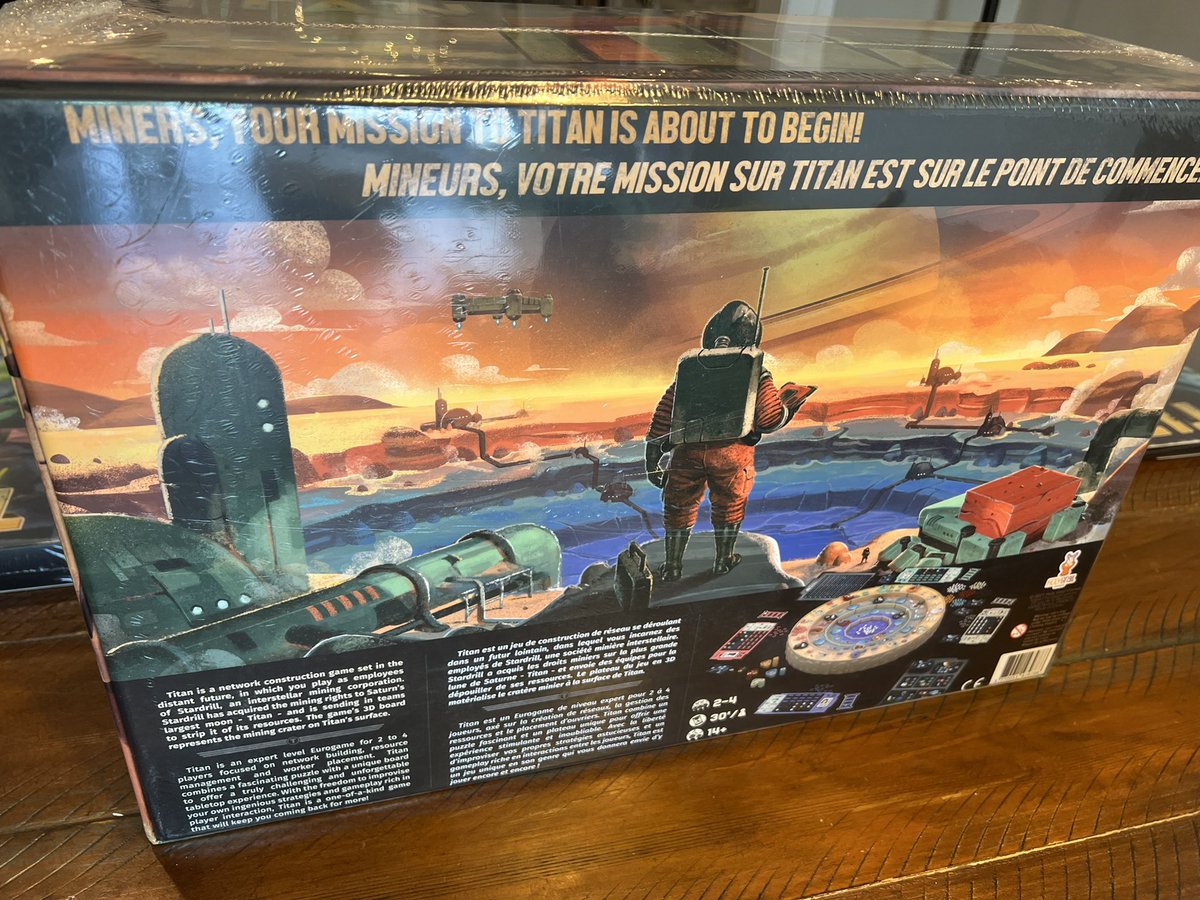 That excitement when the FedEx driver pulls up and drops off a large box that you didn’t expect!!  2.5 years in the making from KS but Titan by <a href="/holygrailgames/">Holy Grail Games</a> is finally here!!  What a beautiful beast!  Can’t wait to check out that sweet 3d board 😀🤘