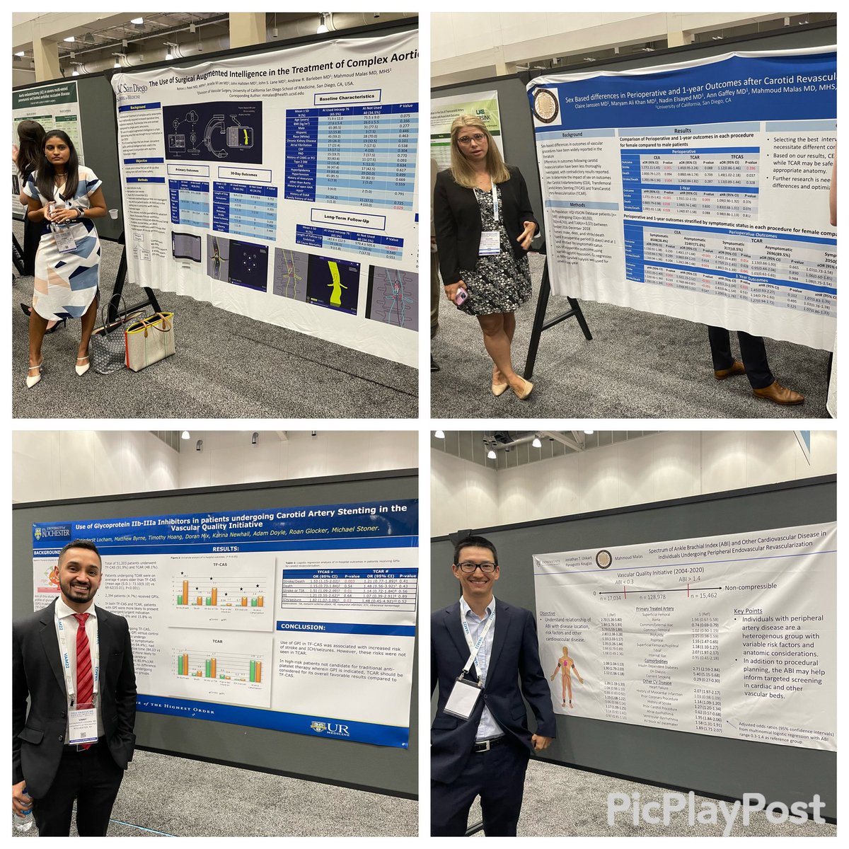 malas_mahmoud's tweet photo. Strong presence @UCSDsurgery vascular team @VascularSVS #VAM22 with 6 oral presentations and 9 posters. Excellent presentations and analyses by @NadinElsayed1 @MaryamAliKhan @INaazie , Jon Unkart, Rohini Patel and Claire Janssen https://t.co/FOsCxXTPMZ