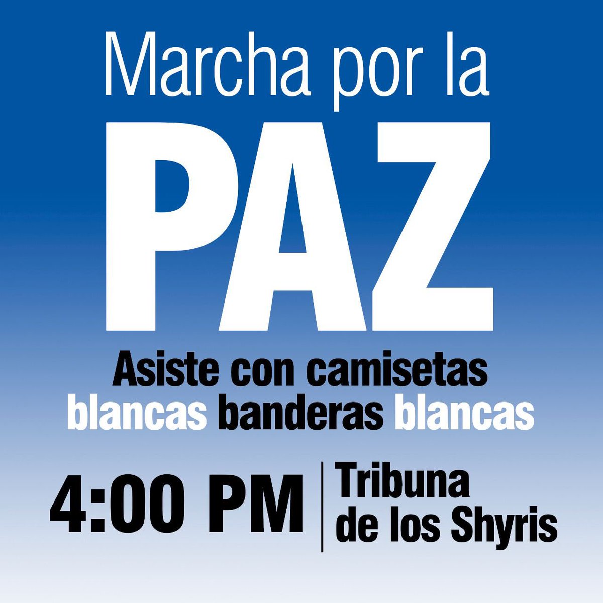 ExaFmEcuador's tweet photo. Unámonos por nuestra ciudad 🙌 por nuestro país 🇪🇨 pero sobre todo por la paz 🕊
Forma parte de esta Marcha por la Paz ‼️ 
#QuitoMerecePaz #Paro #Ecuador #Quito #ExaFm #ExaFmEcuador #TribunaDeLosShyris #Shyris https://t.co/OjRtzheh9q