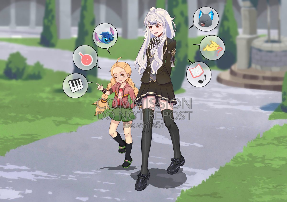 suchiie51's tweet photo. Commission for @Aurora_Barenzu 

Thank you for commissioning me! My child is happy to meet yours 😆 https://t.co/S5xo6Y8Rgf